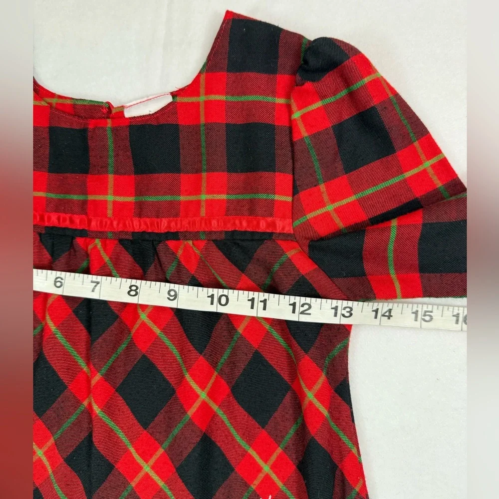 DISNEY STORE Girls Minnie Mouse Ice Skating Plaid Winter Nightgown 5/6 Cozy Warm - Picture 14 of 15